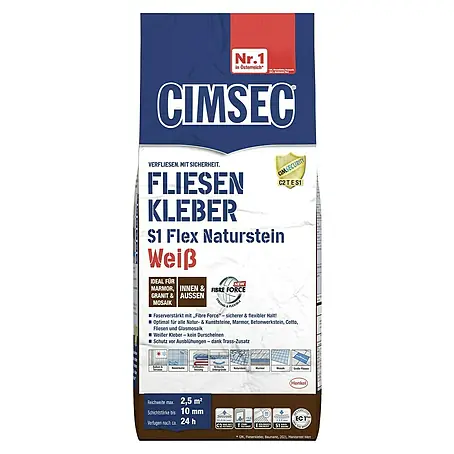 Cimsec  Fliesenkleber S1 Flex Naturstein