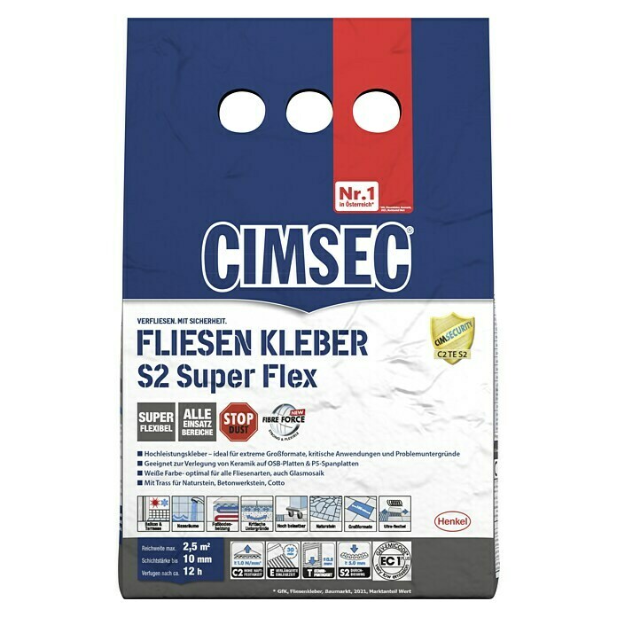 Cimsec Fliesenkleber S2 Super Flex (5 kg)