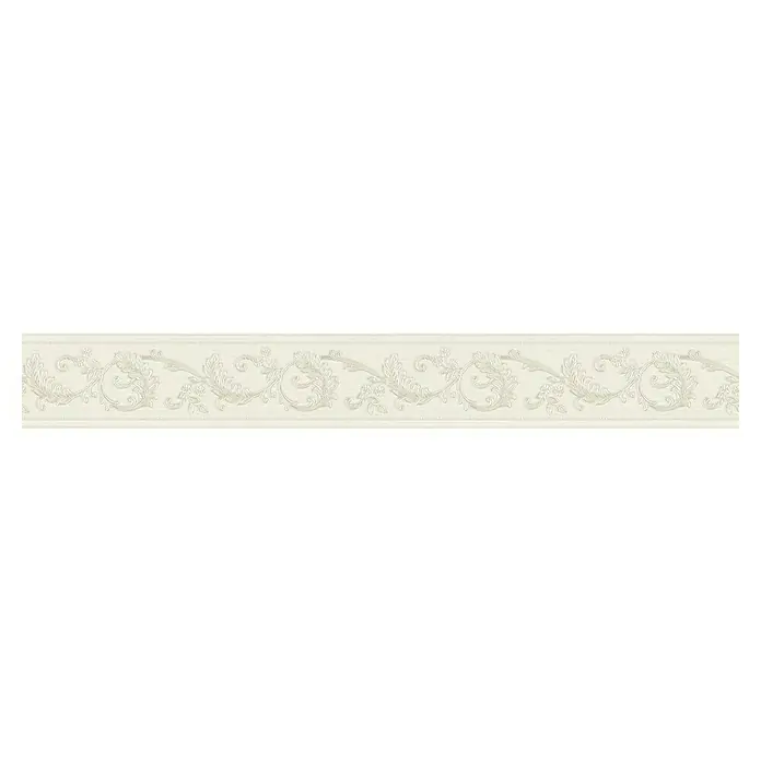 A.S. Création Only Borders 11 Tapetenborte Ornament - Kunststoff, Creme - Elegante Bordüre mit floralem Muster in sanften Farbtönen. Ideal für eine stilvolle Wandgestaltung und verleiht jedem Raum eine edle Note.