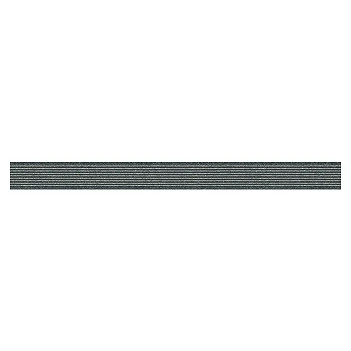 A.S. Création Only Borders 11 Tapetenborte Streifen - Kunststoff, Schwarz/Grau - Dieses Bild zeigt ein abstraktes Design mit horizontalen Streifen in verschiedenen Grautönen und Textur. Die subtilen Muster erzeugen eine optische Tiefe.