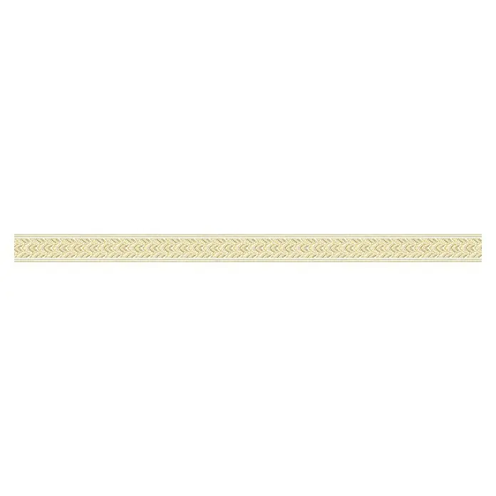 A.S. Création Only Borders 11 Tapetenborte Ornament - Kunststoff, Gold - Elegante Bordüre mit einem feinen Zickzackmuster in sanften Cremetönen, ideal zur stilvollen Dekoration von Wänden und Möbeln.