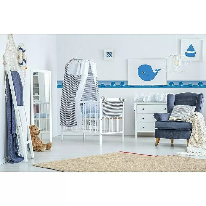 A.S. Création Lovely Kids TapetenborteWal, 5 x 0,15 m, Selbstklebefolie