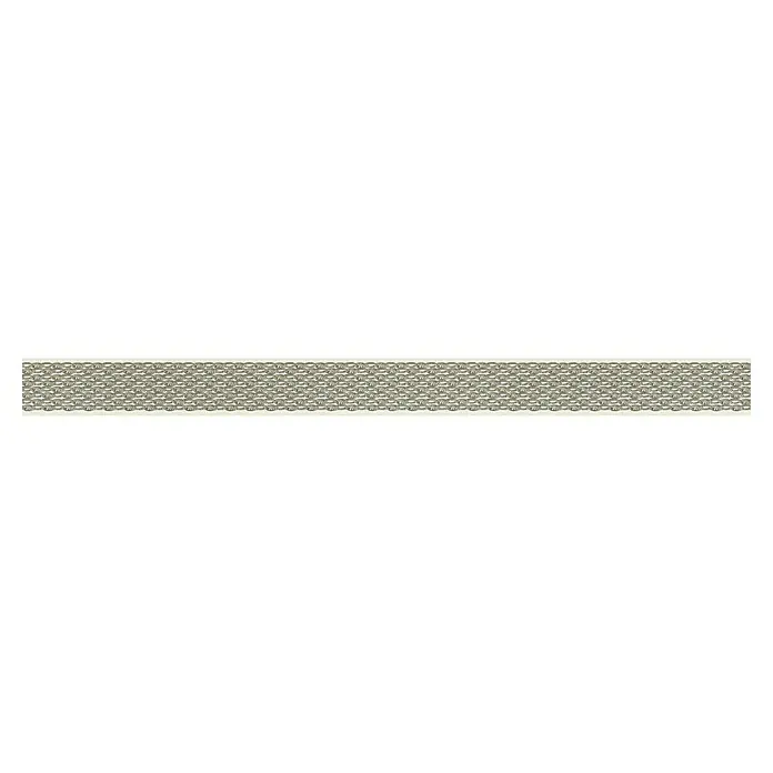 A.S. Création Only Borders 11 Tapetenborte Ornament - Kunststoff, Gold/Silber - Graue Bordüre mit einem regelmäßigen Muster aus miteinander verbundenen Ovalen, ideal für Dekorations- und Bastelprojekte.