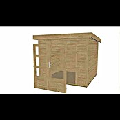Karibu Gartenhaus Kandern 3 (Außenmaß inkl. Dachüberstand (B x T): 276 x 273 cm, Holz, Natur) | BAUHAUS