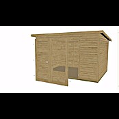 Karibu Gartenhaus Stockach 5 (Außenmaß inkl. Dachüberstand (B x T): 330 x 282 cm, Holz, Natur) | BAUHAUS