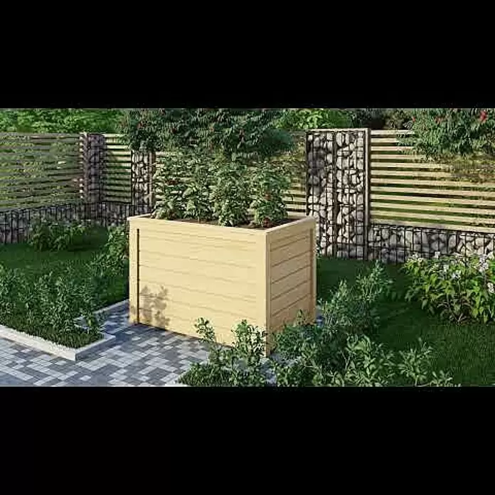 Karibu Hochbeet - 98 x 65 x 64 cm, Holz, Natur - Ambiente-Video