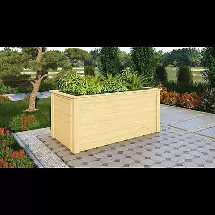 Karibu Hochbeet - 209 x 111 x 92 cm, Holz, Natur - Ambiente-Video