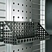 Wisent Werkstatt-Hochschrank (Hoch, Belastbarkeit: 20 kg/Einlegeboden, Silber/Schwarz)