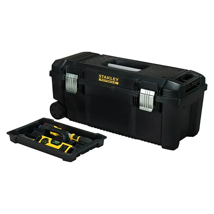 Stanley FatMax Caja para herramientas FMST1-75761 - L x An x Al: 31 x 70 x 30,5 cm, Polipropileno - Caja de herramientas negra Stanley Fatmax con bandeja extraíble. Robusta e ideal para profesionales.