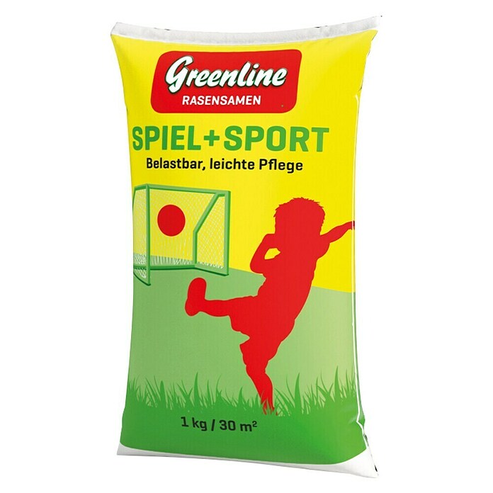 Greenline Spiel- & Sportrasensamen (1 kg, Saatgut ausreichend für: 30 m²) | BAUHAUS
