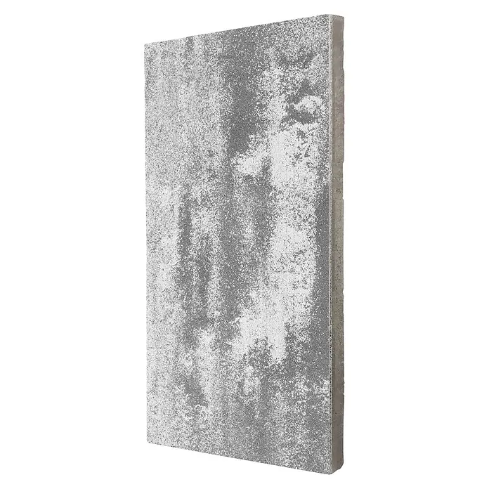 Terrassenplatte Saturn - 80 x 40 x 4 cm, Grau/Schwarz, Beton - Grauer Pflasterstein mit strukturierter Oberfläche, ideal für stilvolle Außenbereiche. Das robuste Material verspricht Langlebigkeit und einfache Pflege.