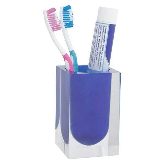 Deblanch Ambar Azul Vaso de encimera (Resina, Azul)