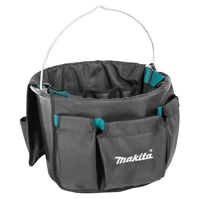 Makita Eimertasche E-15497 - L x B x H: 470 x 80 x 320 mm, Schwarz/Blau - Diagonale Ansicht