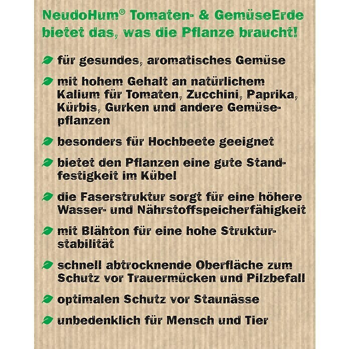 Neudorff NeudoHum Tomaten- & Gemüseerde (40 l) | BAUHAUS