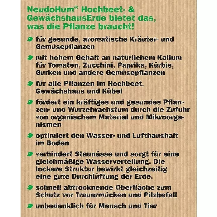 Neudorff NeudoHum Bio-Hochbeeterde75 l