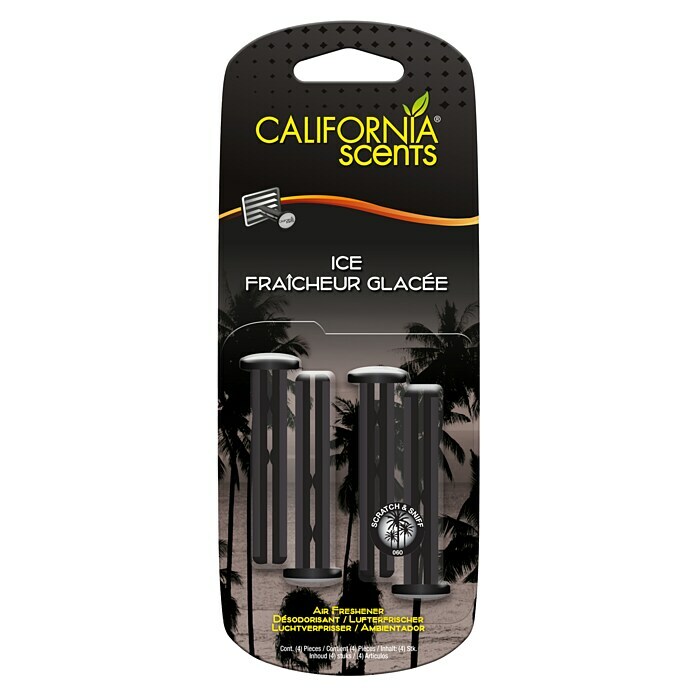 California Scents Autoduft Vent Sticks (Ice, 60 Tage, 4 Stk.)