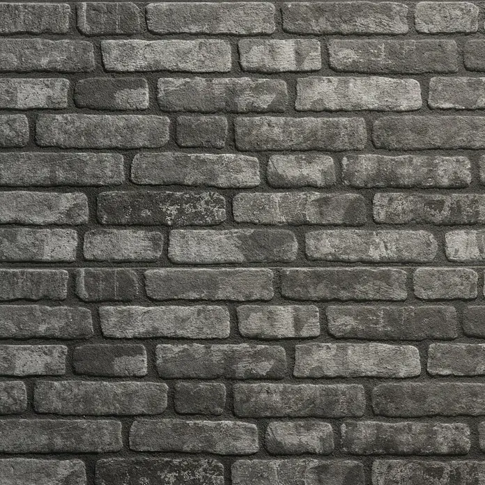 Panel de pared Loft - 2 ud., 120 x 50 cm, Antracita - Pared de ladrillo gris con encanto rústico. Perfecto para fondos, texturas y proyectos de diseño que necesiten un toque industrial.