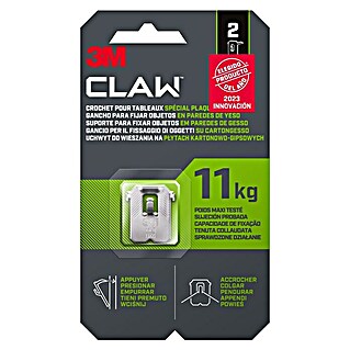 3M Claw Gancho para colgar cuadros (2 ud., Capacidad de carga: 11 kg)
