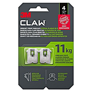3M Claw Gancho para colgar cuadros (4 ud., Capacidad de carga: 11 kg)