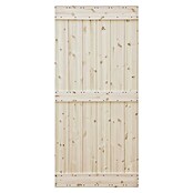 Radex Holzschiebetür Barn Door Loft Rustic (95 x 210 cm, Kiefer, Natur, Motiv: E) | BAUHAUS