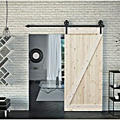 Radex Holzschiebetür Barn Door Loft Rustic (95 x 210 cm, Kiefer, Natur, Motiv: Z) | BAUHAUS