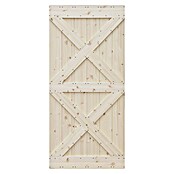 Radex Holzschiebetür Barn Door Loft Rustic (95 x 210 cm, Kiefer, Natur, Motiv: XX) | BAUHAUS