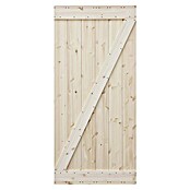 Radex Holzschiebetür Barn Door Loft Rustic (95 x 210 cm, Kiefer, Natur, Motiv: Z) | BAUHAUS