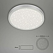 Briloner LED-Deckenleuchte rund RUNA (24 W, Ø x H: 38 x 5 cm, Silber, Neutralweiß) | BAUHAUS