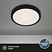 Briloner LED-Deckenleuchte rund RUNA (18,5 W, Ø x H: 28 x 4 cm, Schwarz, Neutralweiß) | BAUHAUS