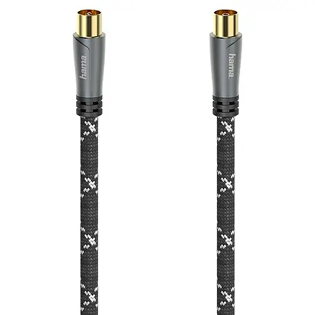 Hama  Antennen-Anschlusskabel Koax-Stecker - Koax-Kupplung
