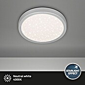 Briloner LED-Deckenleuchte rund RUNA (18,5 W, Ø x H: 28 x 4 cm, Silber, Neutralweiß) | BAUHAUS