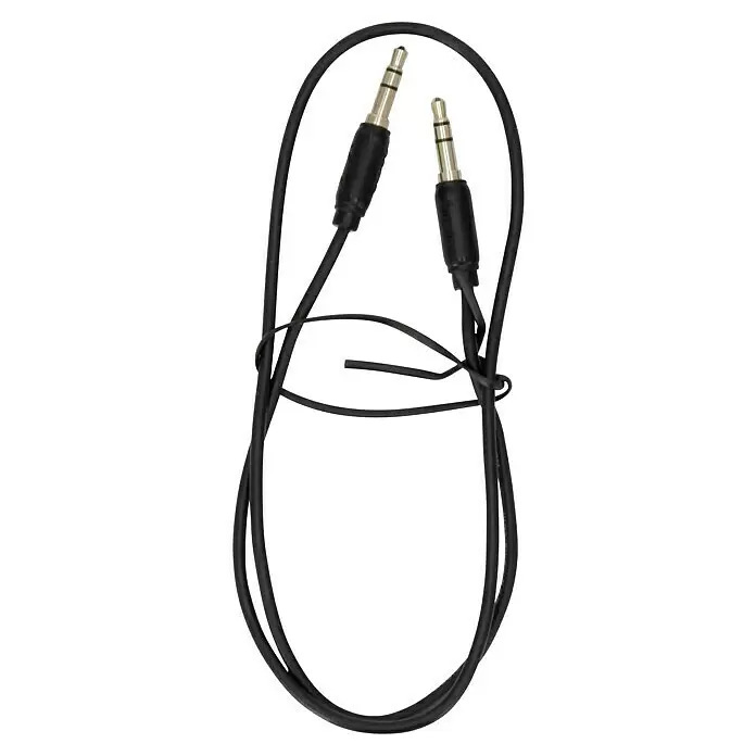 Hama Klinkenkabel ultradünn - Länge: 0,5 m, Vergoldete Kontakte - Schwarzes Audiokabel mit zwei metallischen 3,5mm Stereoklinkensteckern.