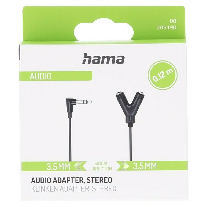 Hama Audio-Adapter (Kabellänge: 0,12 BAUHAUS | m)