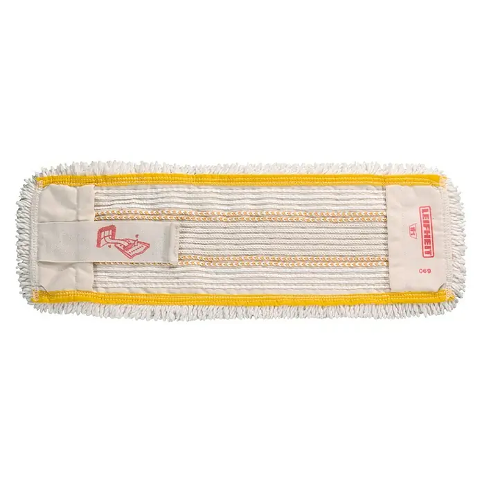 Leifheit Mopa de repuesto Profes. Micro Cinta Fijación - 50 cm - Primer plano de un cabezal de fregona Leifheit, ideal para una limpieza a fondo de pisos y superficies.
