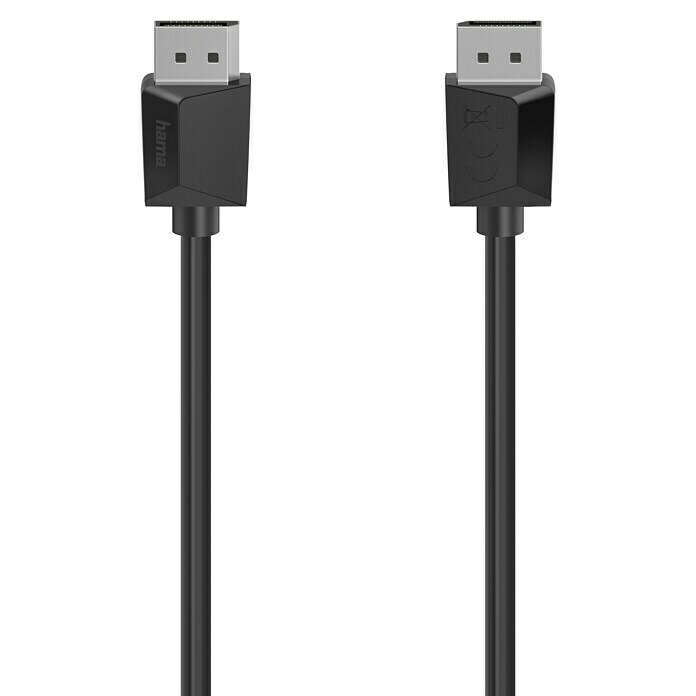 Hama DisplayPort-Kabel (Schwarz, 1,5 m, Bis zu 21,6 Gbit/s) | BAUHAUS