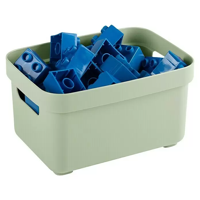 Sunware Aufbewahrungsbox Sigma Home - L x B x H: 17,7 x 12,8 x 9,3 cm, Kunststoff, Hellgrün - Anwendungsbeispiel