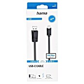 Hama USB-Kabel USB-A-Stecker - USB-C-Stecker (1,5 m, Schwarz, Bis zu 480 Mbit/s) | BAUHAUS