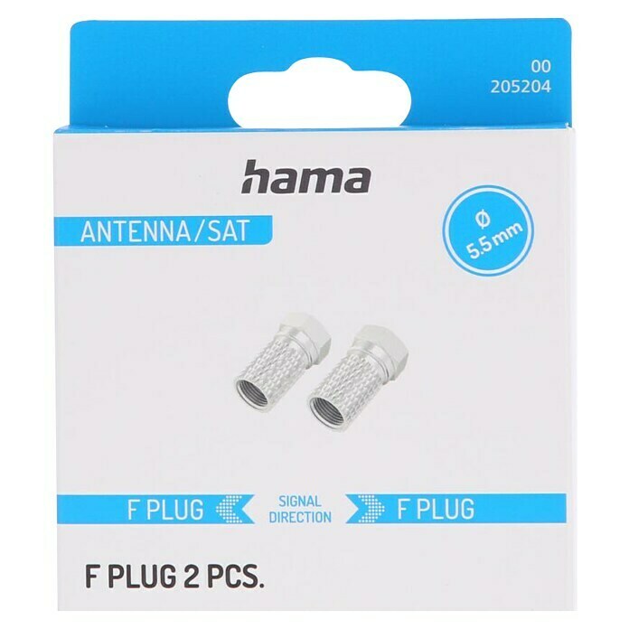 Hama F-Stecker (Durchmesser: 5,5 mm, 2 Stk.) | BAUHAUS