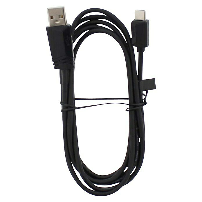 Hama USB-Kabel USB-A-Stecker - USB-C-Stecker (1,5 m, Schwarz, Bis