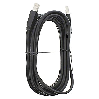 Hama USB-Kabel Typ-A-Stecker auf Typ-B-Stecker (3 m, Schwarz)