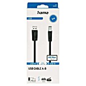 Hama USB-Kabel Typ-A-Stecker auf Typ-B-Stecker (3 m, Schwarz) | BAUHAUS