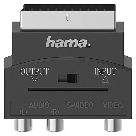 Hama  Scartverteiler 3 Cinch-Kupplungen - Scart-Stecker, 4-polig