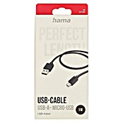 Hama USB-Kabel USB-A - Micro-USB (1 m, Schwarz) | BAUHAUS