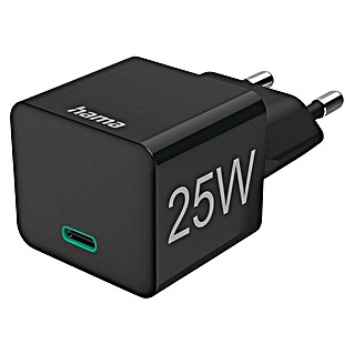 Hama Schnellladegerät USB-C, PD / Qualcomm® (Schwarz, 25 W)