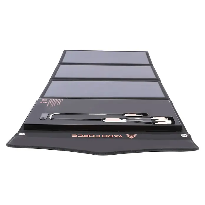 Yard Force Solar-Powerbank LX PB21 - 48,1 Wh, 65 x 28,5 x 1,5 cm - Tragbares Solarpanel von Yard Force. Kompakte Lösung zum Aufladen von Geräten unterwegs. Ideal für Camping, Wandern & Outdoor-Aktivitäten.