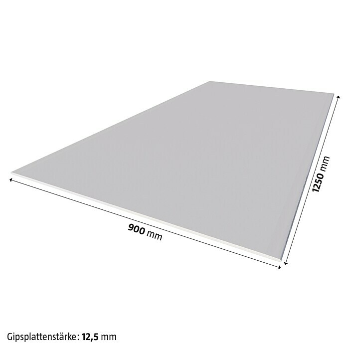 Knauf Gipskartonplatte GKB (2.500 x 1.250 x 12,5 mm)