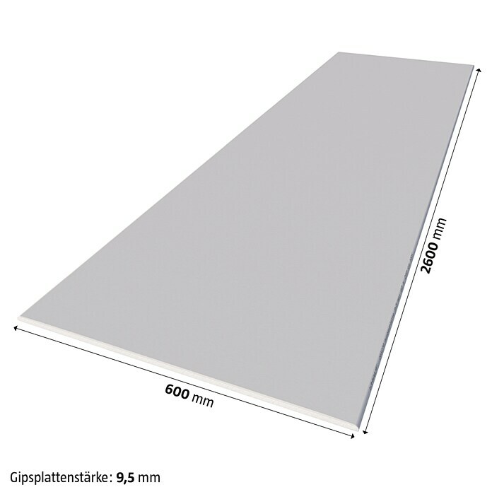 Knauf Gipskartonplatte GKB (2.600 x 600 x 9,5 mm)