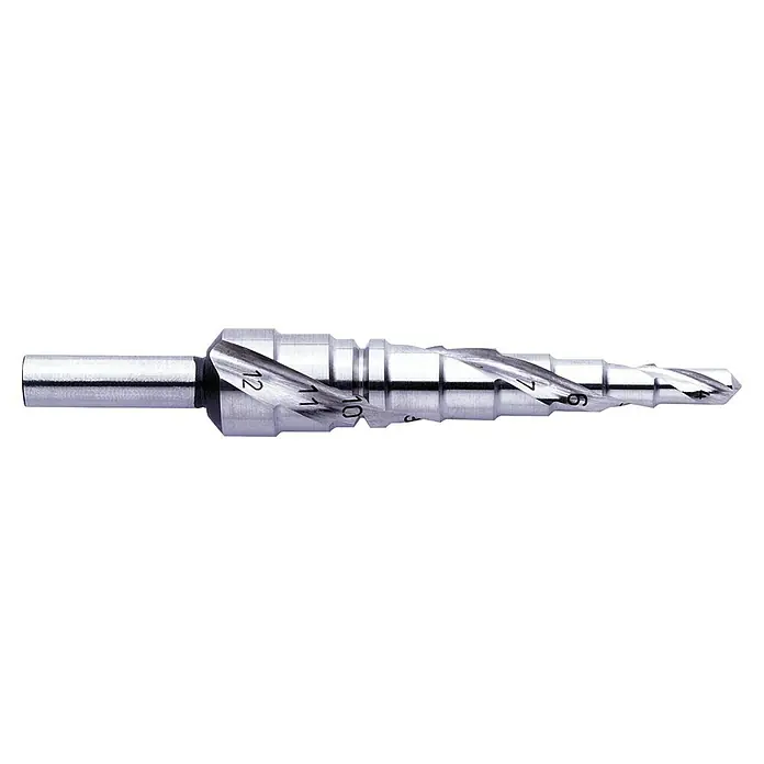 Exact Stufenbohrer - Durchmesser Bohrer: 4 mm - 12 mm, Stahl - Dieser Stufenbohrer ist ideal zum Bohren verschiedener Lochgrößen mit einem Werkzeug. Er verfügt über eine langlebige Stahlkonstruktion.