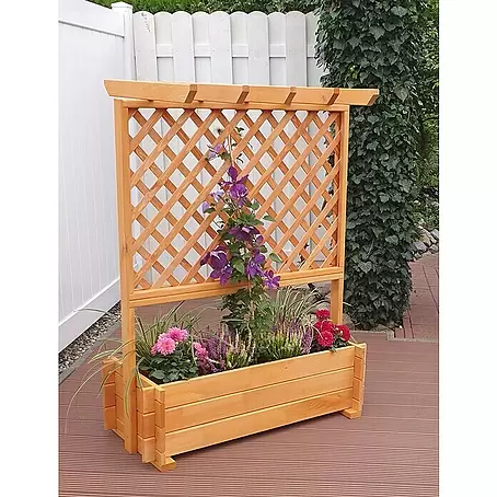 Promadino  Pflanzkasten mit Pergola