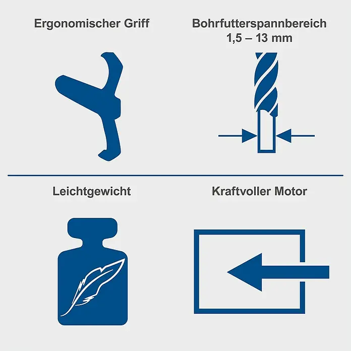 Scheppach Tischbohrmaschine DP55 - 710 W, Leerlaufdrehzahl: 500 U/min - 2.600 U/min, Spannweite Bohrfutter: 1,5 mm - 13 mm - Funktionsübersicht: Ergonomischer Griff, Bohrfutterspannbereich 1,5-13 mm, Leichtgewicht, Kraftvoller Motor für optimale Leistung.